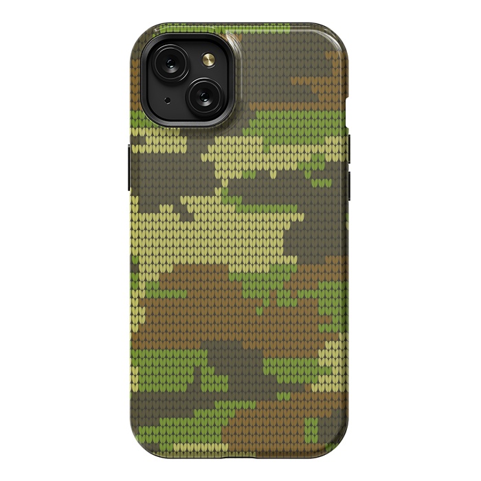 iPhone 15 Plus StrongFit camo hearts by haroulita