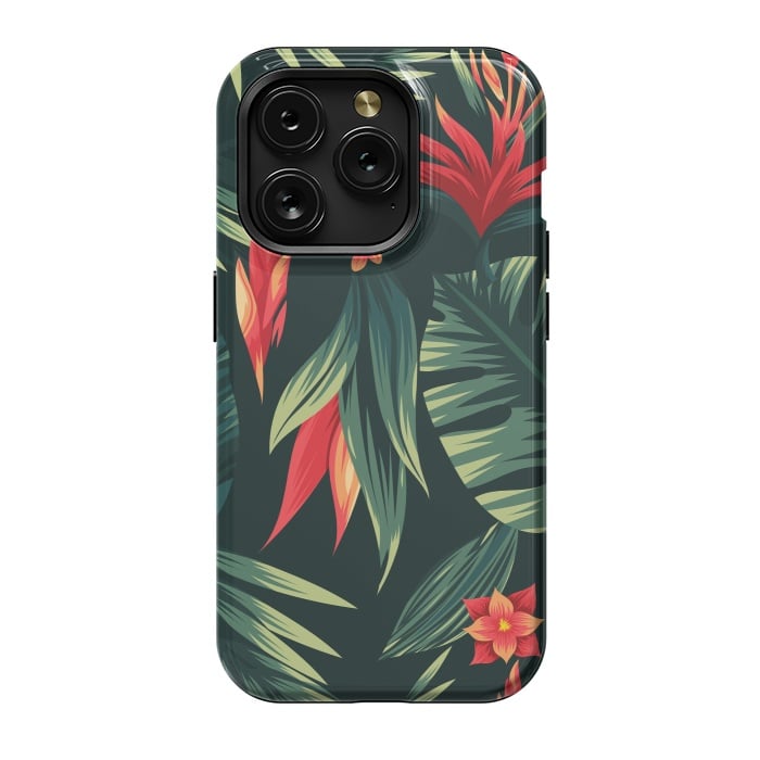 iPhone 15 Pro StrongFit tropical blossom by haroulita