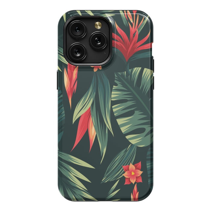 iPhone 15 Pro Max StrongFit tropical blossom by haroulita