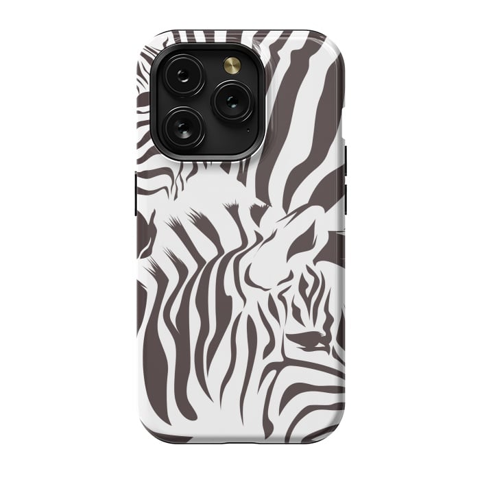 iPhone 15 Pro StrongFit zebra l by haroulita