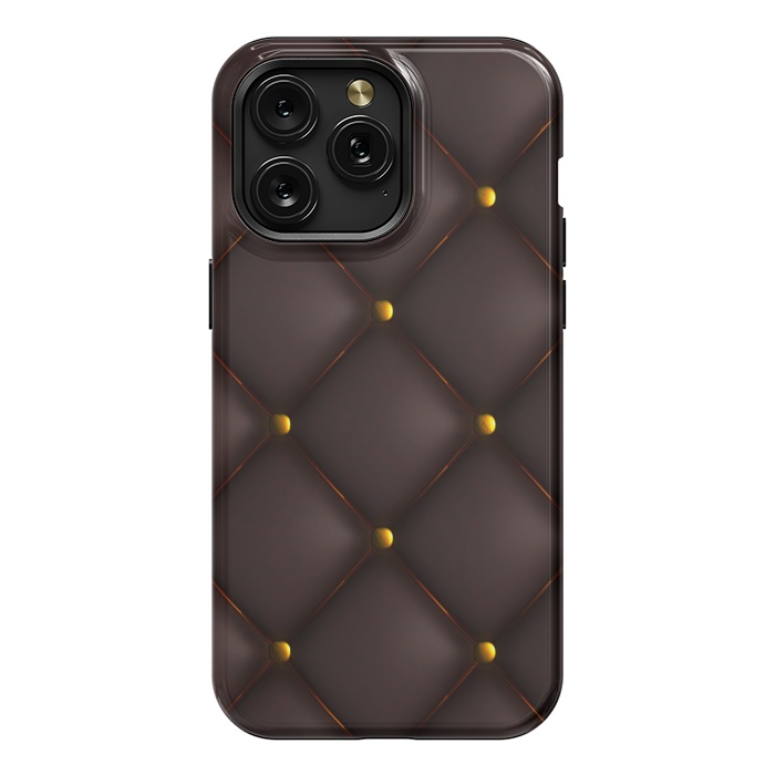 iPhone 15 Pro Max StrongFit minimal black gold by haroulita