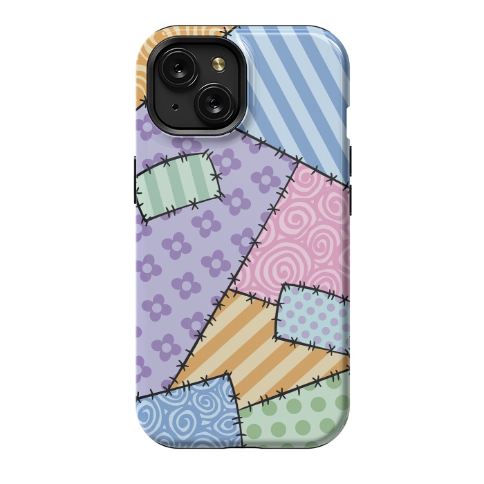 iPhone 15 StrongFit Patchwork by Laura Nagel