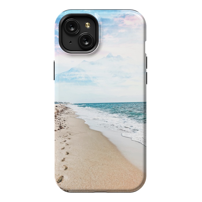 iPhone 15 Plus StrongFit A Walk On The Beach by Uma Prabhakar Gokhale