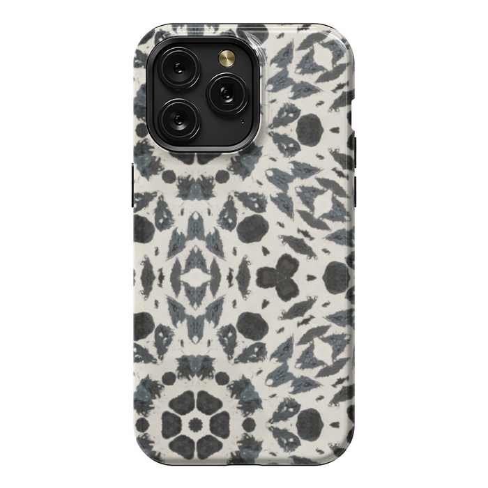 iPhone 15 Pro Max StrongFit Tribal cream by Nina Leth
