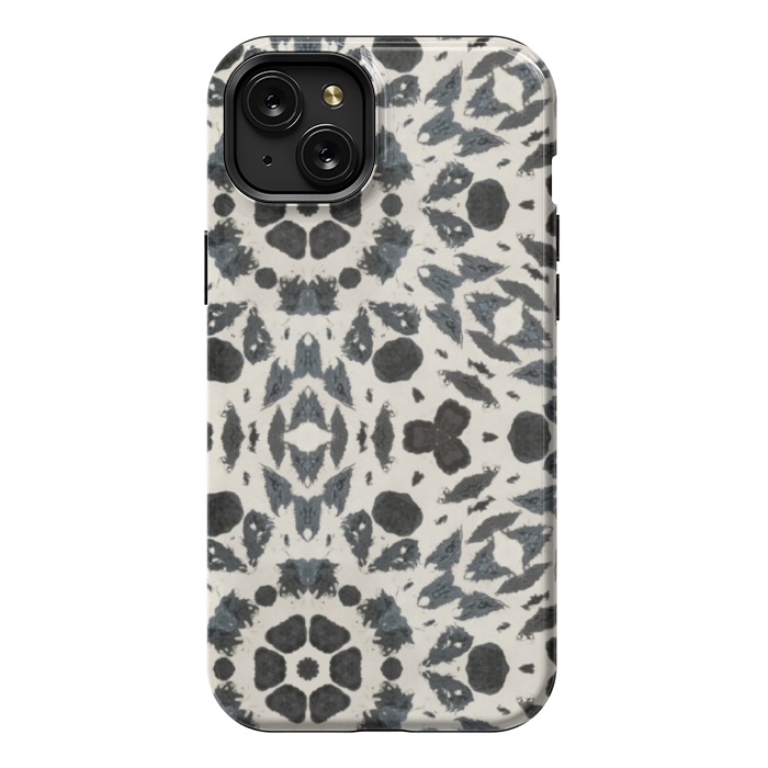 iPhone 15 Plus StrongFit Tribal cream by Nina Leth