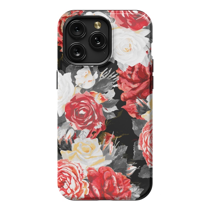 iPhone 15 Pro Max StrongFit Red and white roses by Oana 