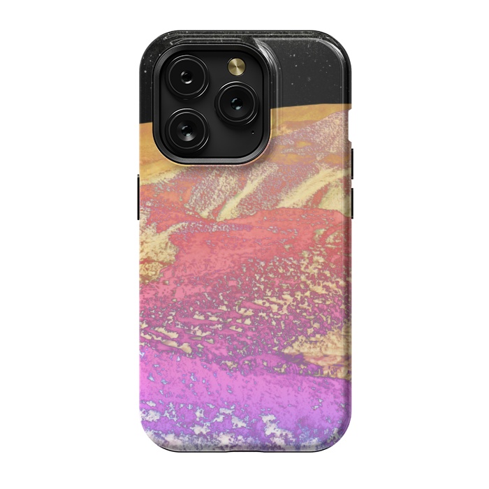 iPhone 15 Pro StrongFit Vibrant rainbow mountain by Oana 