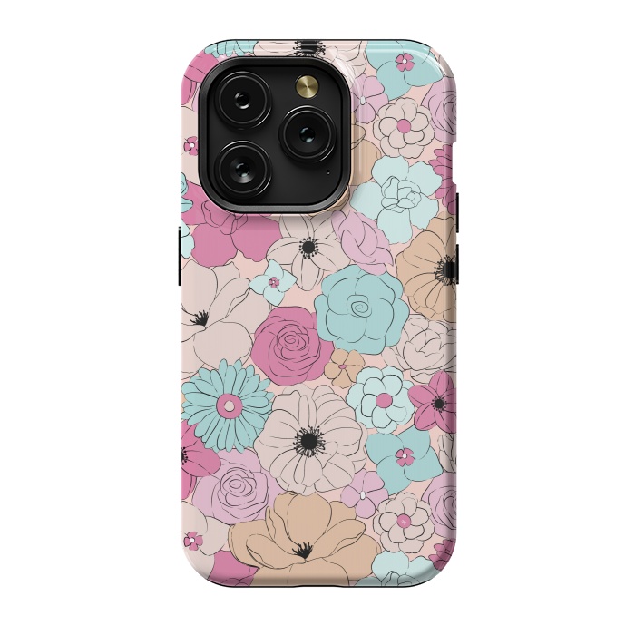 iPhone 15 Pro StrongFit Retro meadow by Martina