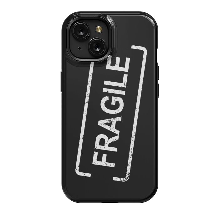 iPhone 15 StrongFit Fragile White by Martina