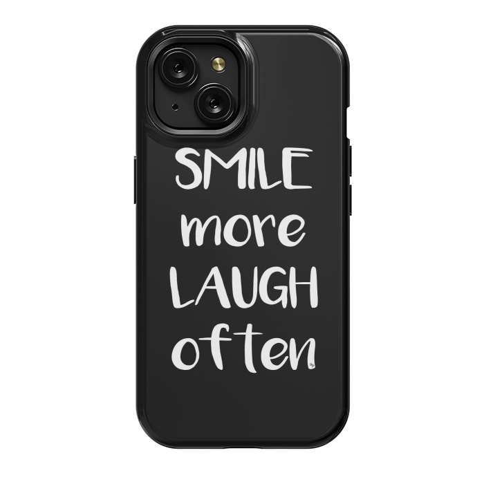 iPhone 15 StrongFit Smile more quote by Martina