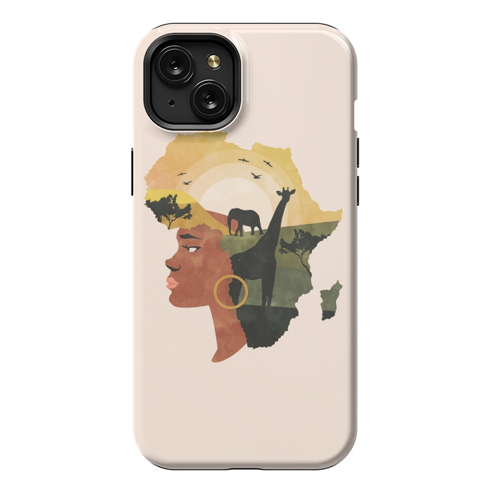 iPhone 15 Plus StrongFit Africa Love by Uma Prabhakar Gokhale