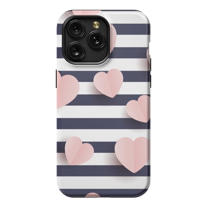 iPhone 15 Pro Max StrongFit paper cut cute hearts by MALLIKA