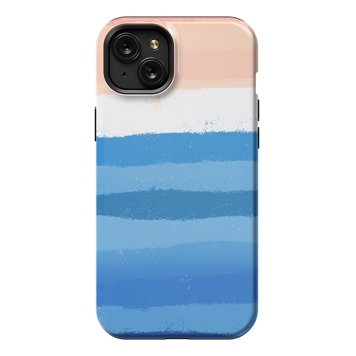 iPhone 15 Plus StrongFit The calm painted waves by Steve Wade (Swade)