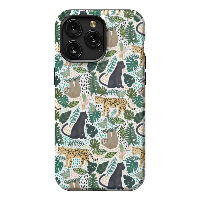 iPhone 15 Pro Max StrongFit Emerald Forest Animals by Tangerine-Tane