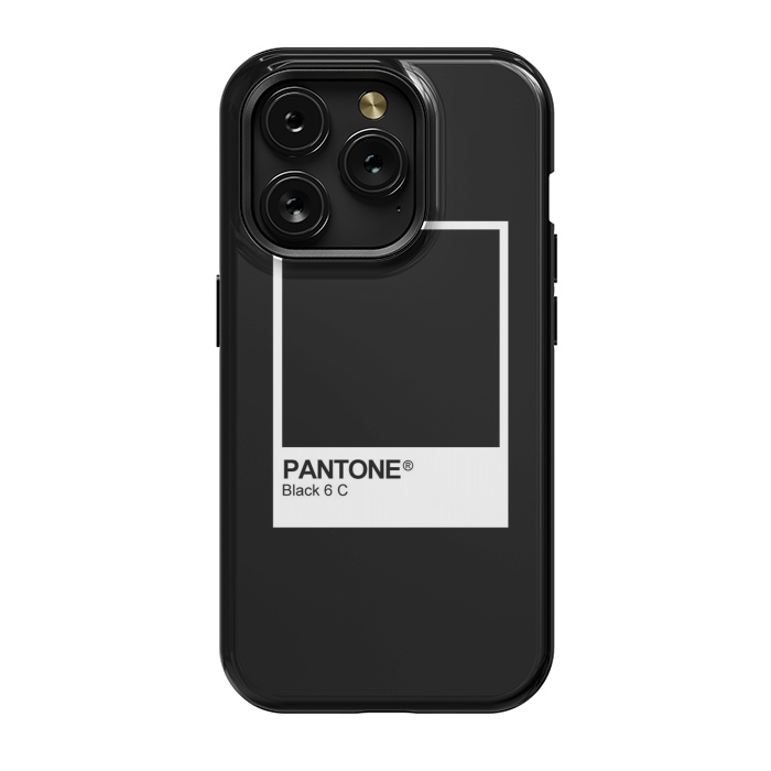iPhone 15 Pro StrongFit Pantone Black Trendy color by Martina