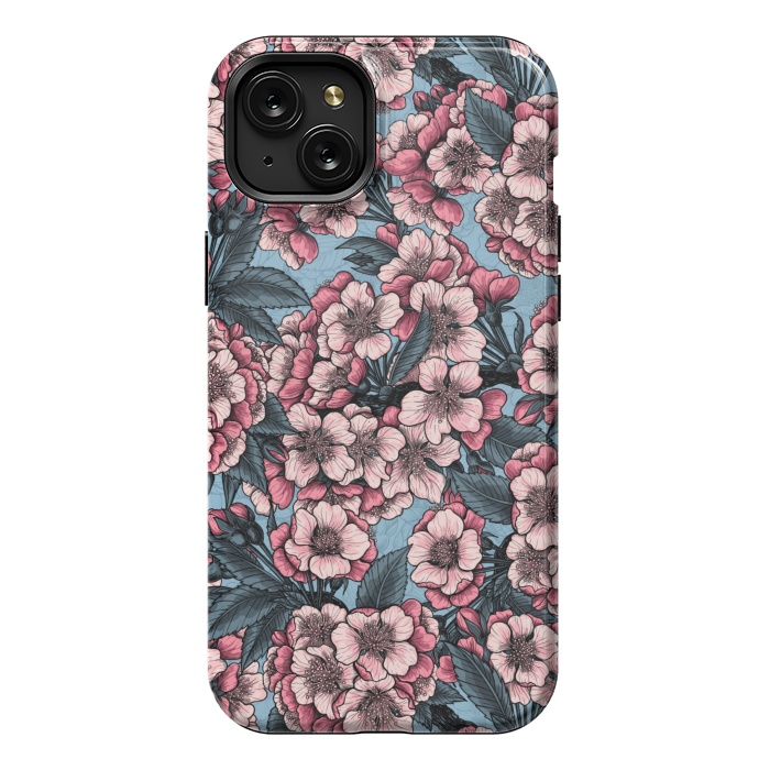 iPhone 15 Plus StrongFit Cherry blossom by Katerina Kirilova