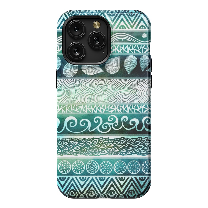 iPhone 15 Pro Max StrongFit Dreamy Tribal II by Pom Graphic Design