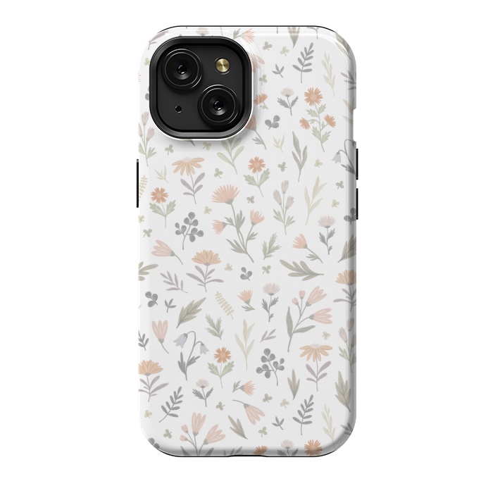 iPhone 15 StrongFit gentle flora by Alena Ganzhela