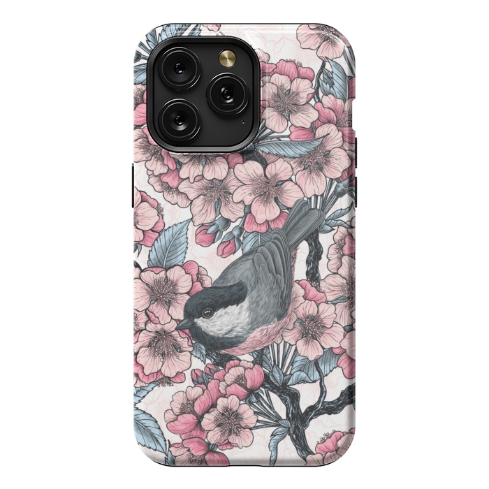 iPhone 15 Pro Max StrongFit Chickadee garden 2 by Katerina Kirilova