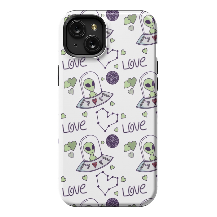iPhone 15 Plus StrongFit cool space love by MALLIKA