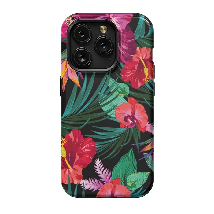 iPhone 15 Pro StrongFit Exotic Flowers by ArtsCase