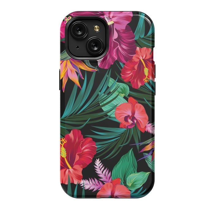 iPhone 15 StrongFit Exotic Flowers by ArtsCase