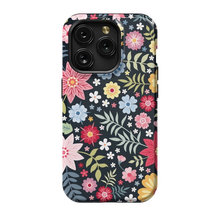 iPhone 15 Pro StrongFit Floral Pattern Design XXXX by ArtsCase