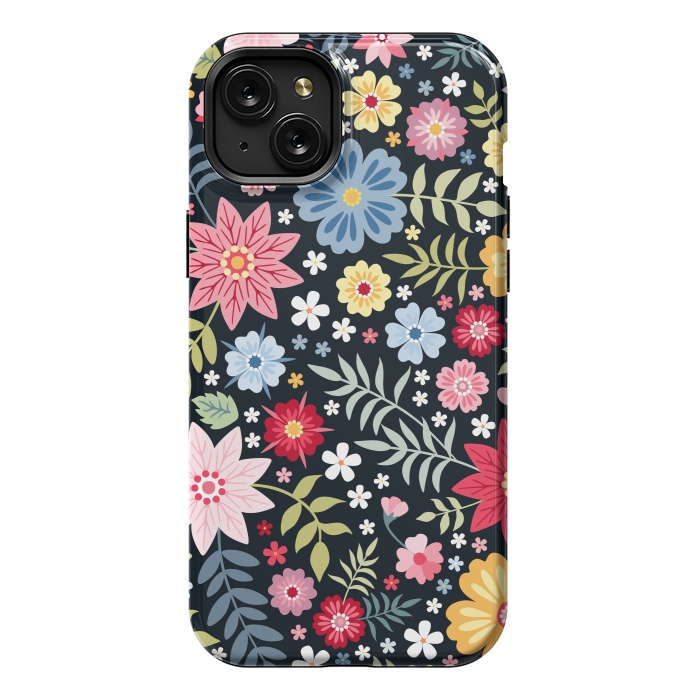 iPhone 15 Plus StrongFit Floral Pattern Design XXXX by ArtsCase