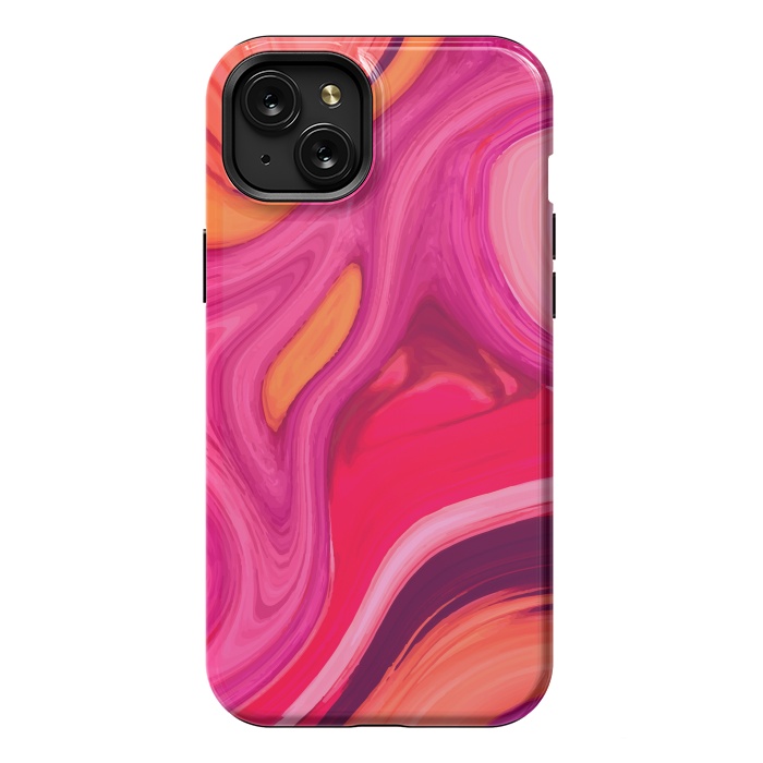 iPhone 15 Plus StrongFit Liquid Marble Acrylic by ArtsCase
