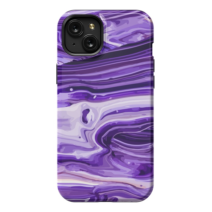 iPhone 15 Plus StrongFit Liquid Marble Design IX by ArtsCase