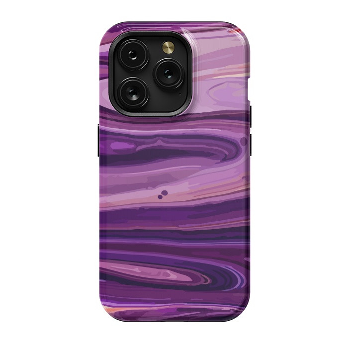 iPhone 15 Pro StrongFit Liquid Marble Design by ArtsCase