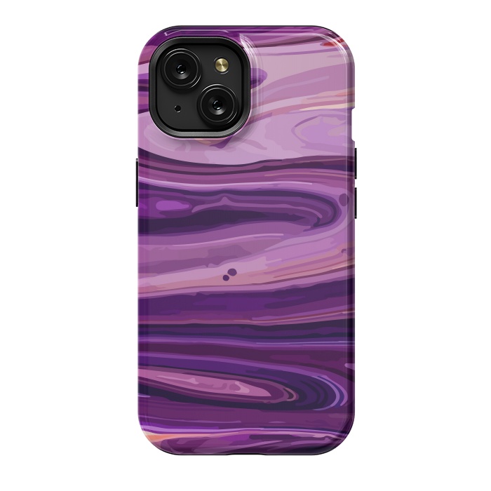 iPhone 15 StrongFit Liquid Marble Design by ArtsCase