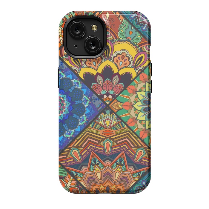 iPhone 15 StrongFit Vectorial Eastern Mandala Decoration by ArtsCase