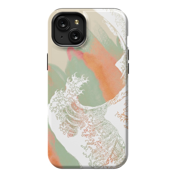 iPhone 15 Plus StrongFit Calm into Great Wave Paint  I by ''CVogiatzi.