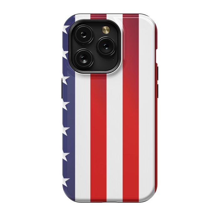 iPhone 15 Pro StrongFit usa flag by haroulita