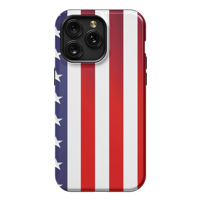 iPhone 15 Pro Max StrongFit usa flag by haroulita