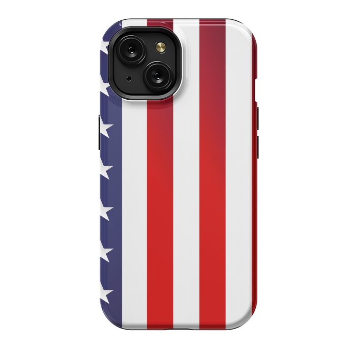 iPhone 15 StrongFit usa flag by haroulita