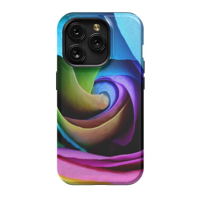 iPhone 15 Pro StrongFit colorful rose by haroulita