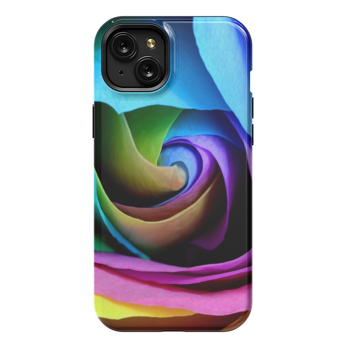 iPhone 15 Plus StrongFit colorful rose by haroulita