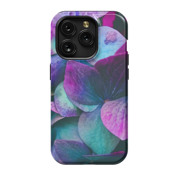 iPhone 15 Pro StrongFit purple hydrangea by haroulita