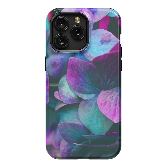 iPhone 15 Pro Max StrongFit purple hydrangea by haroulita