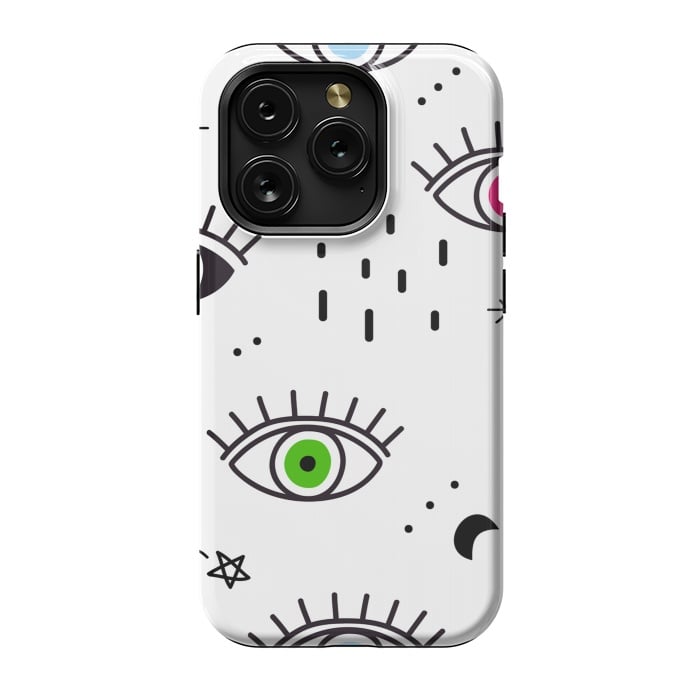 iPhone 15 Pro StrongFit evil eyes ii by haroulita