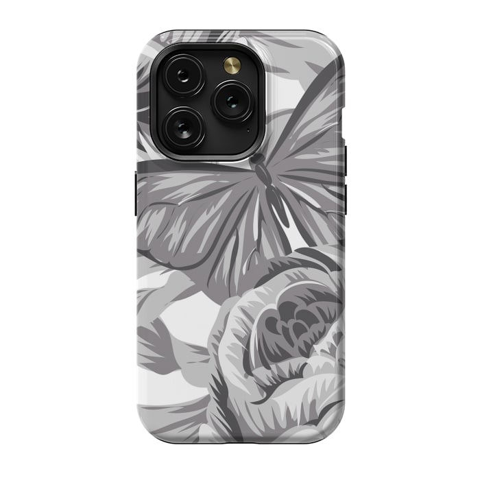 iPhone 15 Pro StrongFit minimal floral butterfly by haroulita