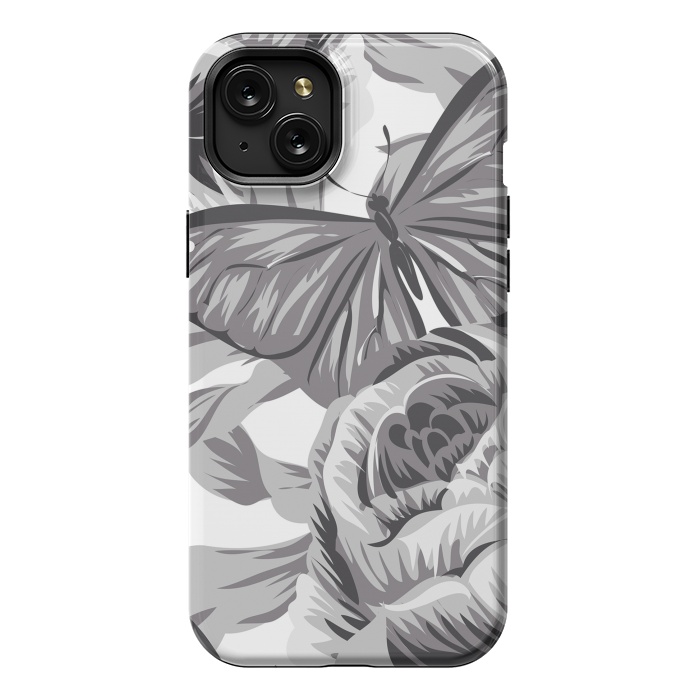 iPhone 15 Plus StrongFit minimal floral butterfly by haroulita