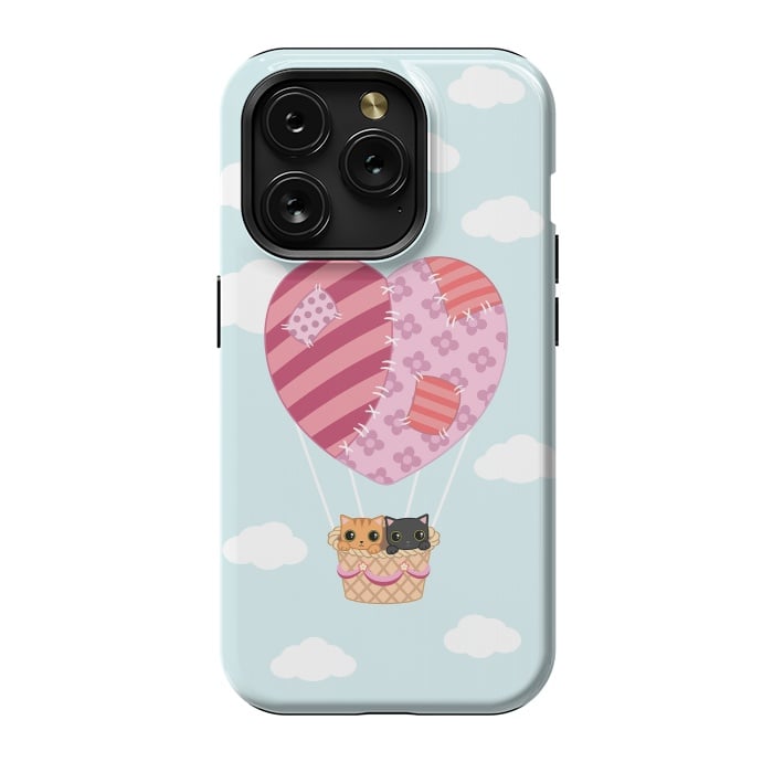 iPhone 15 Pro StrongFit kitty love by Laura Nagel