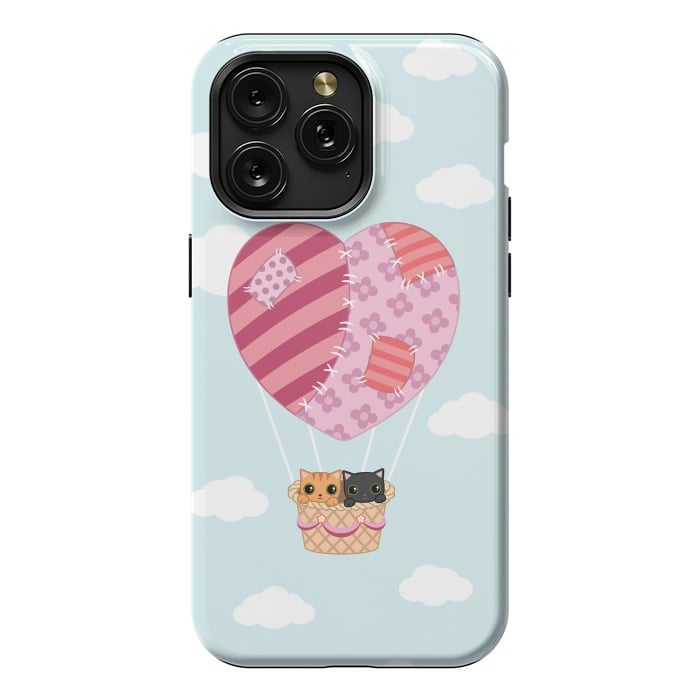 iPhone 15 Pro Max StrongFit kitty love by Laura Nagel