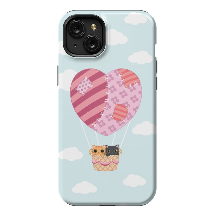iPhone 15 Plus StrongFit kitty love by Laura Nagel