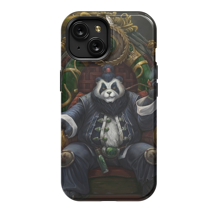 iPhone 15 StrongFit Smoking Panda  by Winston