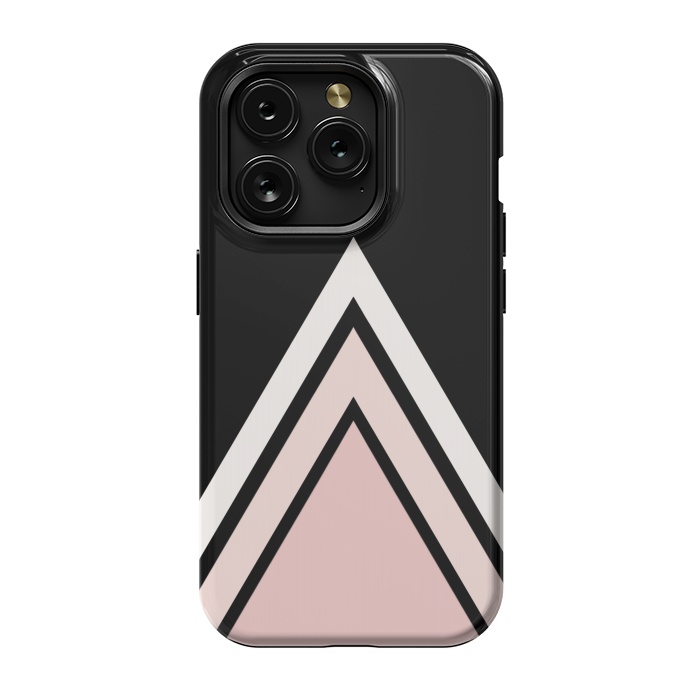 iPhone 15 Pro StrongFit Pink triangles by Jms