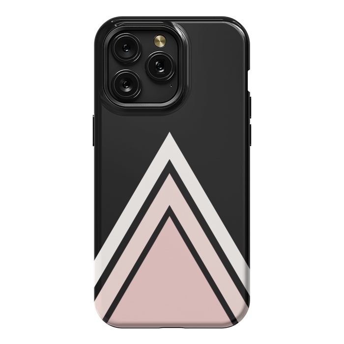 iPhone 15 Pro Max StrongFit Pink triangles by Jms